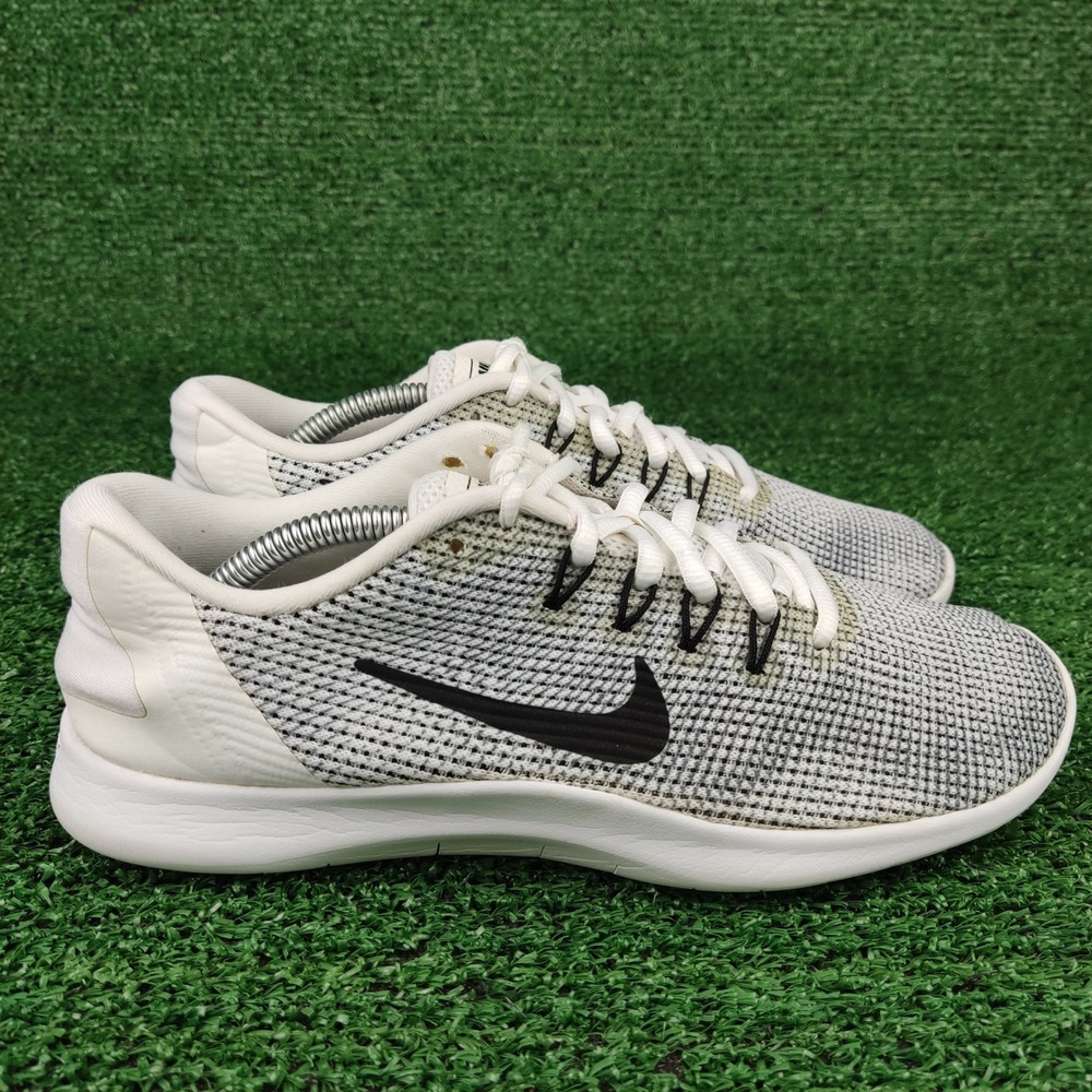 Nike Running Shoes Womens 7.5 White Flex‎ 2018 RN AA7408-100 Mesh Sneakers